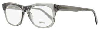 Ermenegildo Zegna Mens Thin Profile Eyeglasses EZ5283 020 Transparent Gray 53mm