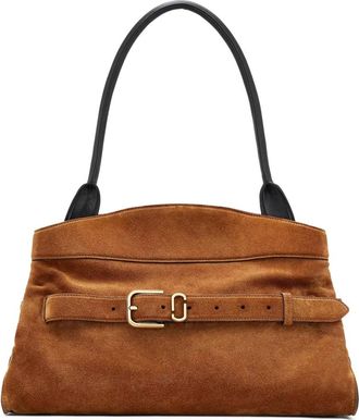 Marc Jacobs Suede Dakota Satchel - Dames - Schoudertassen - Oranje - ONE Size - Leer - Tassen
