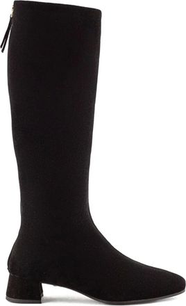 Roberto Festa Milano 40mm suede zip-up boots - women - Suede/Leather/Leather - 40 - Black