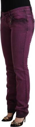 Costume National Womens Purple Cotton Stretch Slim Fit Denim Jeans Elastane Clothing