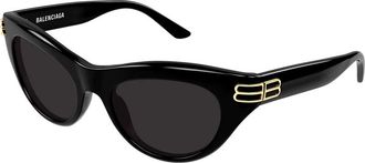 Balenciaga Grey Cat Eye Ladies Sunglasses BB0466S 001 55