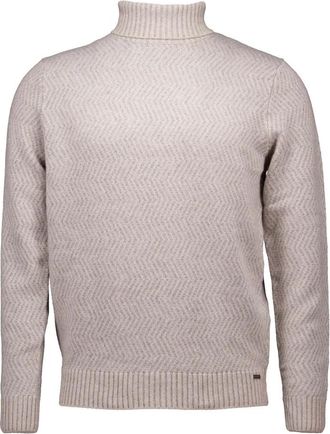 Gentiluomo Beige Stijlvol Model - Heren - Coltruien - Beige - 2XL - Truien & Vesten