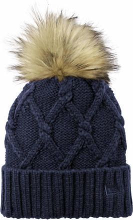New Era Unisex Faux Fur Pom Beanie In Navy