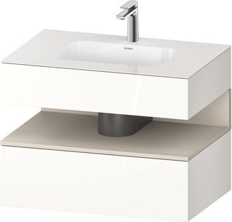 Duravit Qatego Lavabo Encastrado Con Base De Lavabo Consola, - Duravit
