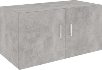 vidaXL Vidaxl - Armario De Pared Madera Contrachapada Gris Hormig&oacute;n 80x39x40 Cm