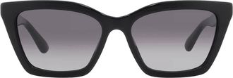 Emporio Armani Grey Gradient Butterfly Ladies Sunglasses EA4250U 50178G 54