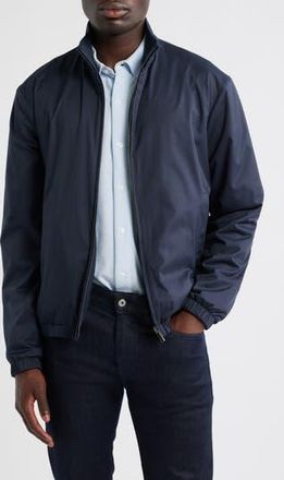 Canali Reversible Soft Touch Blouson Jacket in Navy at Nordstrom Rack, Size 44 Us / 56 Eu Regular
