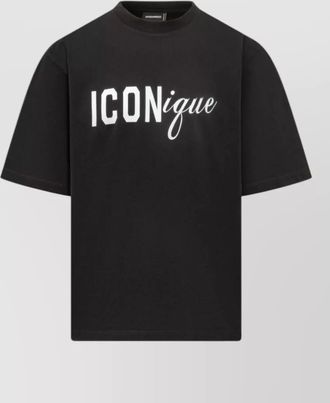 Dsquared2 cotton oversized printed t-shirt