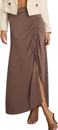 Reiss Aurelie Ruched Midi Skirt