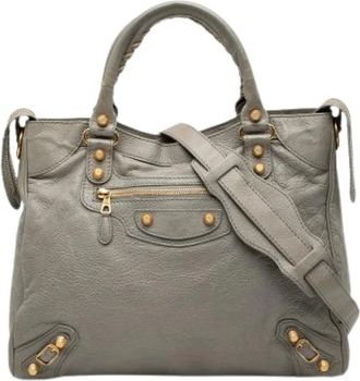Balenciaga Pre-owned Handbags, female, Gray, Size: ONE SIZE Pre-owned Vintage Handbag