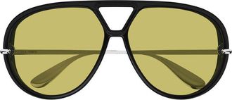 Bottega Veneta Aviator Full Rim Sunglasses - Black