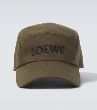 Loewe Logo embroidered cotton baseball cap