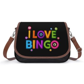 Generic I Love Bingo Fashion Womens Crossbody Bags Novelty Handbag Shoulder Bag Purse