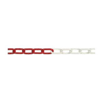 Uniko Catena Segnaletica Acciaio Bicolore Bobina Mt 30 Bianco/rosso