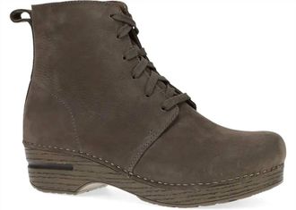 Dansko Womens Sigourney Lace Boot In Mushroom