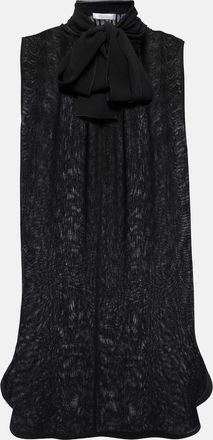 Max Mara Mela bow-detail silk top