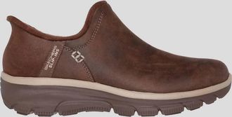 Skechers Womens Easy Going Slip In Shoes In Chocolate