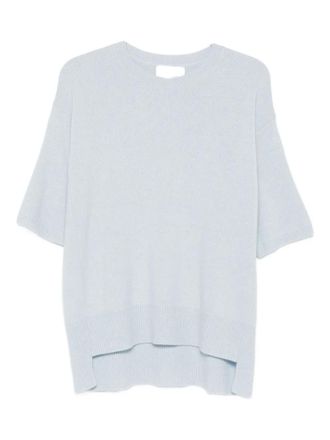 Lisa Yang cashmere short sleeve top - women - Cashmere - 2 - Blue