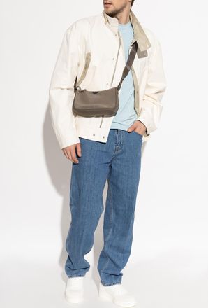 Giorgio Armani T-shirt With Embroidered Logo, Mens, Blue