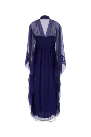 Alberta Ferretti A04620115 0287 Blu Abiti Lunghi Dress