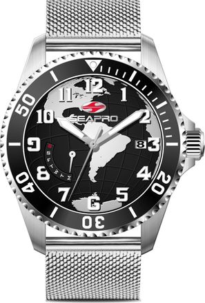 Seapro Mens Voyager Black Dial Watch