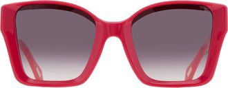 Just Cavalli Grey Gradient Butterfly Ladies Sunglasses SJC147 06UU 54