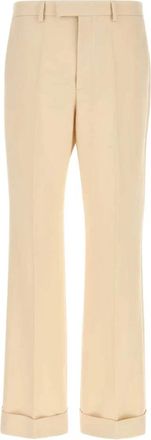 Valentino Garavani Stijlvolle Broek met Uniek Ontwerp - Heren - Straight fit broeken - Beige - XL - Broeken