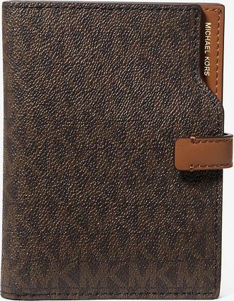 Michael Kors Jet Set Signature Logo Passport Wallet