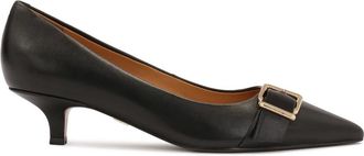Kazar Leren pumps met kittenhakken - Dames - Pumps - Zwart - 38 EU - Leer - Schoenen