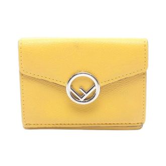Fendi Pre-owned Wallets, female, Yellow, Size: ONE SIZE Pre-owned Trifold Wallet