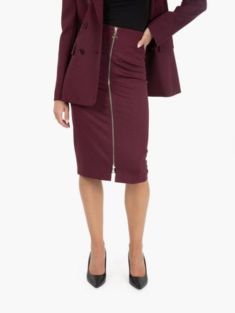 Patrizia Pepe Gonna midi a tubino purple