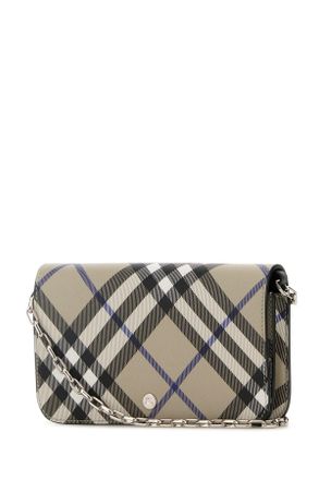 Burberry 8095122 B9629 Lichen Polyurethane Polyester Cotton Portafogli Wallet