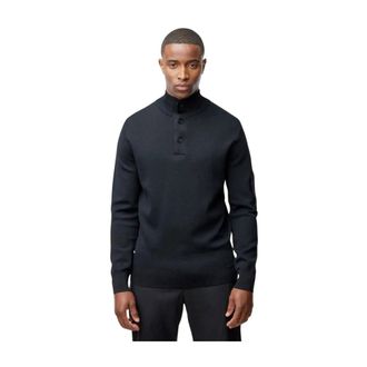Genti Stijlvolle Pullover Sweater - Heren - Coltruien - Zwart - XL - Truien & Vesten