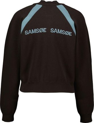 Sams&oslash;e & Sams&oslash;e Womens Savala 15830 Bomber - Sams&oslash;e Viscose Brown Ready-To-Wear Knitwear