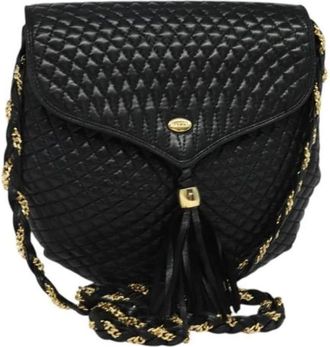 Bally Tweedehands leren schoudertassen - Dames - Vintage Schoudertas - Zwart - ONE Size - Leer - Vintage
