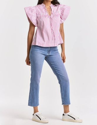 Dear John Denim Siena Cocktail Blouse In Pink