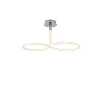 Netlighting Nur Ceiling 40W LED 3000K 3000lm IP20 Chrome in Grey