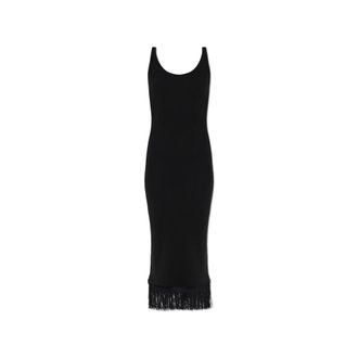 Poss&eacute; Bianca Dress - Dames - Casual kleedjes - Zwart - L - Leer - Kleedjes