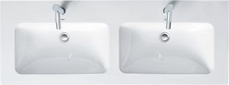 Duravit Me By Starck Furniture Lavabo Doble, 2x1 Agujeros Para - Duravit