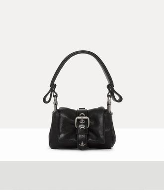Vivienne Westwood Hazel Treasure Charm Handbag Supple Leather Black-dark-silver