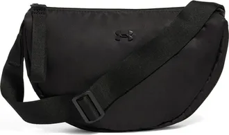 Under Armour Studio Water Resistant Shoulder Bag in Black /Black /Black at Nordstrom
