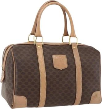 Celine Pre-owned Handbags, female, Brown, Size: ONE SIZE Pre-owned Vintage Boston Bag