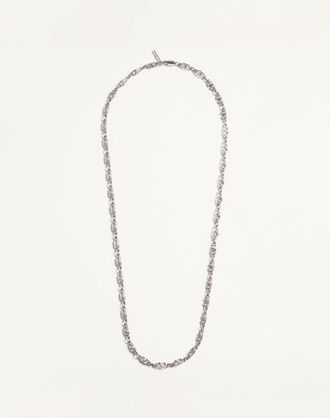 Valentino Garavani Collana Vlogo Signature In Metallo Uomo PALLADIO UNI