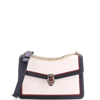 Bulgari Serpenti Forever Shoulder Bag Quilted Leather Small