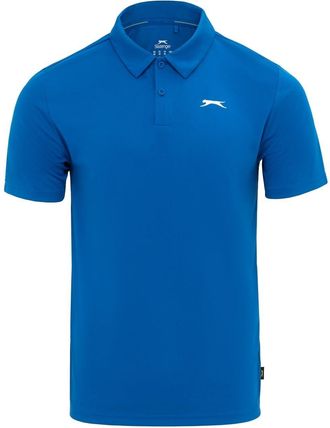 Slazenger Mens Golf Solid Polo Blue XXL