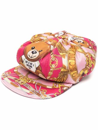 Moschino Cappello da baseball Barocco con stampa - Rosa