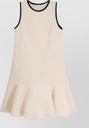 Pinko tweed short dress flared hem