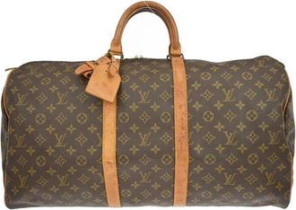 Louis Vuitton Pre-owned Weekend Bags, female, Brown, Size: ONE SIZE Pre-owned Vintage Monogram Keepall Travel Bag