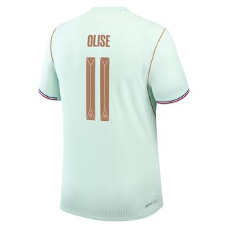 Nike Michael Olise France National Team 2026 Match Away Nike Mens Dri-FIT ADV Soccer Jersey in Green | NN203949124-FFF