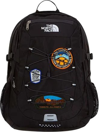 The North Face Borealis Nylon Rugzak met Patches - Heren - Rugtassen - Zwart - ONE Size - Nylon - Fitness